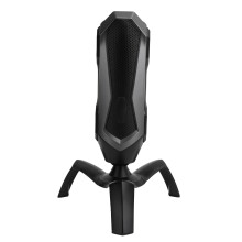 (Black) T1 USB Gaming-Kondensatormikrofon mit RGB LED Schwarz