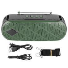 (Green) Bluetooth-Lautsprecher Solar Tragbar Taschenlampe