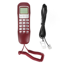 (Red) KXT333CID Wandtelefon LCD Retro Rot für Hotel Home Office