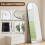 Arched Full Length Mirror Black Aluminium Frame Wall Leaning Bedroom Mirror 8