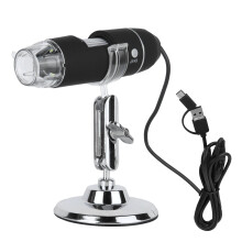 USB-Mikroskop 8LED 1000X 640x480P mit Ständer