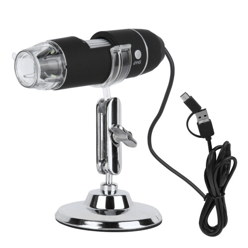 USB-Mikroskop 8LED 1000X 640x480P mit Ständer