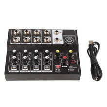 Q48 Portable 8-Channel Stereo Audio Mixer Karaoke Mic Amp