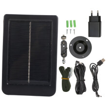 (EU Plug) Jagdkamera Solarpanel IP66 wasserdicht tragbar 100-240V EU