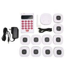 (US Plug) Restaurant-Pagersystem 10 Pager + 1 Tastenfeld US-Stecker