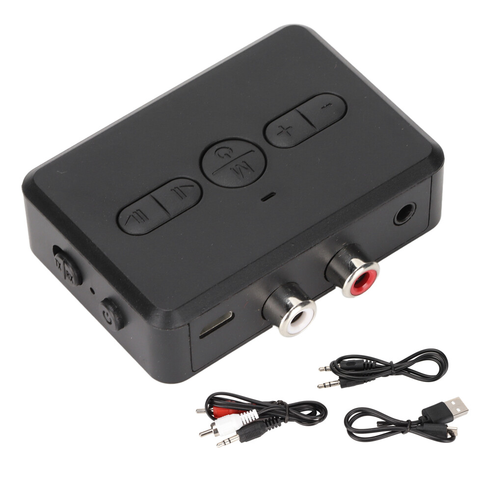 Bt 5.0 2-In-1 Stereo Rca Aux Transmitter Receiver For Car Tv 609610581796