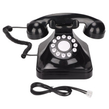 Retro Telephone Corded Landline Phone Black