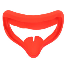 (Red) VR-Brille Silikon-Augenmaske für Oculus Quest 2, atmungsaktiv