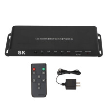 (US Plug) 4-Port HD-Multimedia-Switcher 8K 60Hz 4K 120Hz HDR 100-240V US-Stecker
