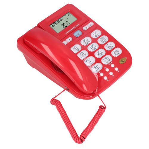 Corded Desktop Phone Big Ringtone Luminous Buttons R Key 2