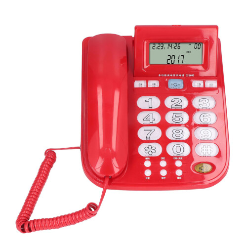 Corded Desktop Phone Big Ringtone Luminous Buttons R Key 1