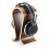 (Walnutcolor) 2pcs Wooden Headset Stand Walnut Holder 1