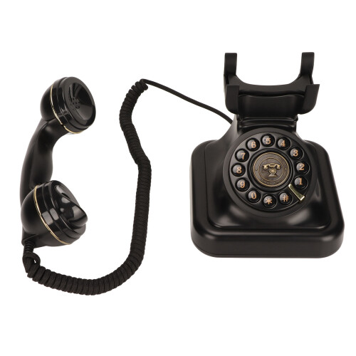 Vintage Disc Button Landline Phone for Home Office Decor 2