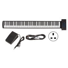 (UK Plug) Rollierbares Piano 88 Tasten Bluetooth Dual-Lautsprecher 100-240V UK