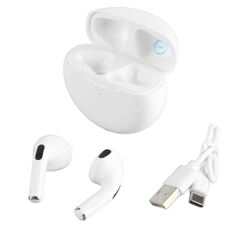 Wireless Earbuds Hd Noise Canceling Hifi Stereo Bluetooth White 609610546252