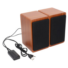 (White Maple Wood) PC-Lautsprecher USB Mini Bluetooth Desktop Subwoofer