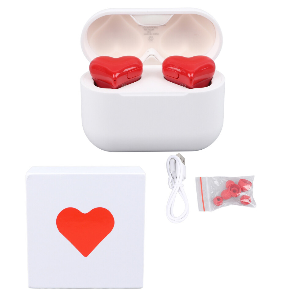 Wireless Earbuds Noise Canceling Stereo Bluetooth Heart Shaped
