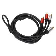 RCA Gold-Plated HiFi Stereo Kabel 2x RCA Stecker zu 2x RCA Stecker