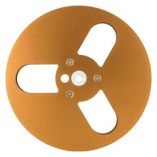 (Gold) 7" Aluminium-Kassettenrolle 3 Löcher windfest