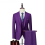 （S）Men's 3 Pieces Wedding Blazer Vests Pants Set 1