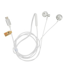 (White) Type-C-Kopfhörer Metall HiFi Stereo Bass Noise Cancelling