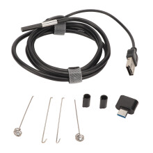 USB-Endoskop 3,3ft 4,9mm Dual-Linse wasserdicht Typ-C
