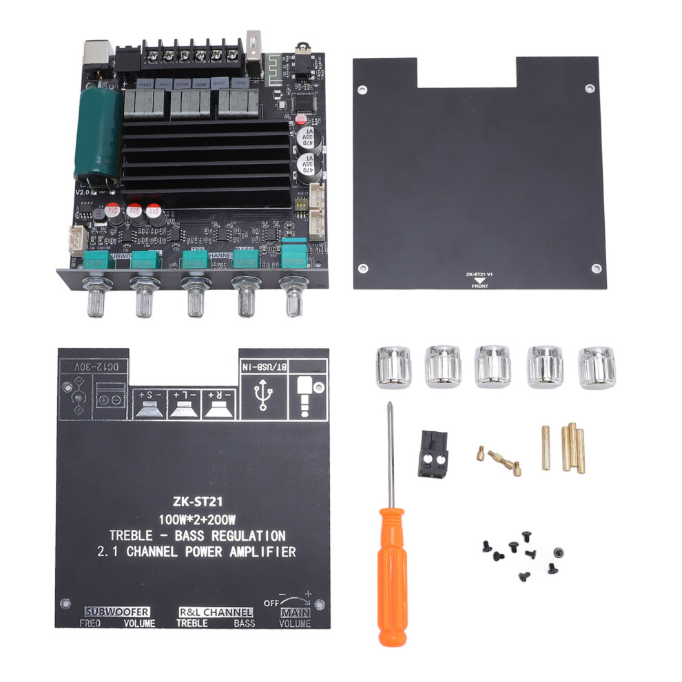 Bluetooth Amplifier Board Tpa3221 2.1 Channel 100Wx2+200W Dc12-30V 609610480228