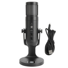 USB-Kondensator-Gaming-Mikrofon für Streaming, Aufnahme, Skype