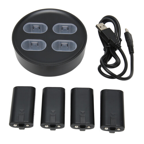 Xbox One Controller Battery Pack Charger 4x800mAh Station 2