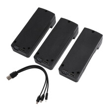 3Pcs 1800mAh 3.7V Lithium Battery for RC Quadcopter with ABS Shell