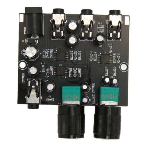 2 in 2 Out Professional Sound Mixer Volume Control Low Noise