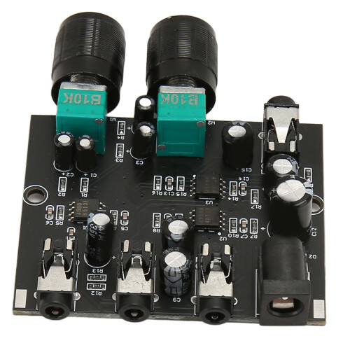2 in 2 Out Professional Sound Mixer Volume Control Low Noise 2