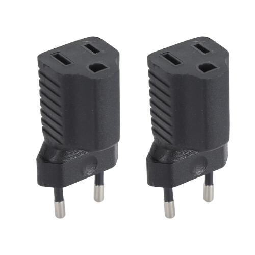 2x NEMA 5-15R Stecker auf Buchse Adapter 1