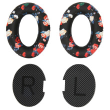 (Black) Headphone Ear Pads Protein Leather Memory Foam QC35 QC25 QC15 Black