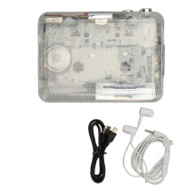 Kassetten-zu-MP3-Konverter USB Tragbar Stereo Transparent