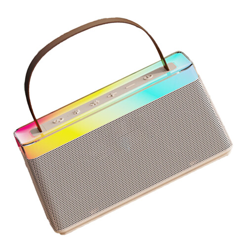 Mini-Karaoke-Maschine HiFi Bluetooth Lautsprecher mit 2 Mikrofonen 2
