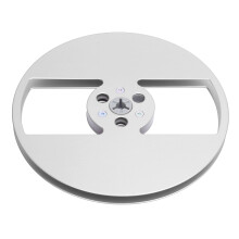 (Black) 1/4" 7" Leeres Tonbandspule Aluminium 2 Löcher Silber