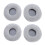 (Black) 4Pcs 85mm Velvet Sponge Ear Pads Replacement Gray 1