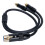 XLR-Buchse Y-Splitter 1,6ft auf 2 Phono-Stecker 5