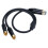 XLR-Buchse Y-Splitter 1,6ft auf 2 Phono-Stecker 3