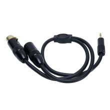 3,5-mm-auf-XLR-Splitter-Kabel 0,5m Stereo-auf-3-Pin-XLR