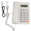(White) KX T8206 Telefon DTMF/FSK LCD Weiß 1