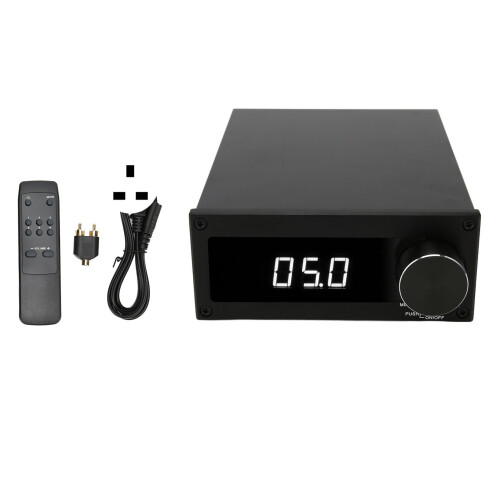 (US Plug) 4-in-1-Switch-Verstärker mit Display HiFi Stereo UK-Stecker