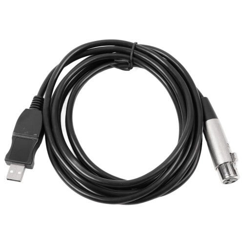 (3m/9.8ft) USB-zu-XLR-Mikrofonkabel, professionell, stabil, 3m