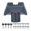 Satellite Pipe Adapter 1.25" to 2.0" 20pcs Clips 1