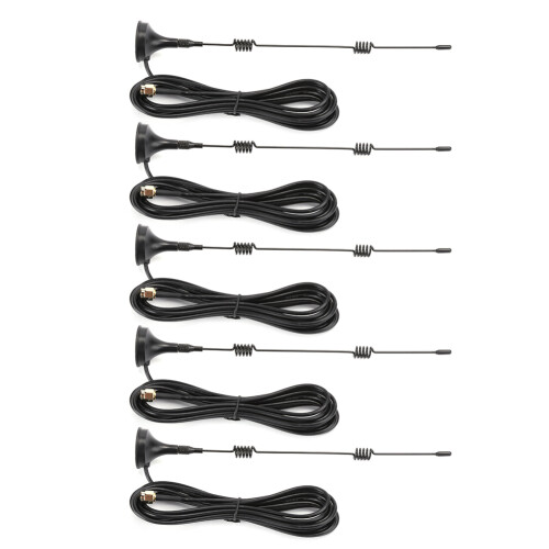5x SMAM 2.4G Antenne mit Magnetfuß für YAESU VX3R 2