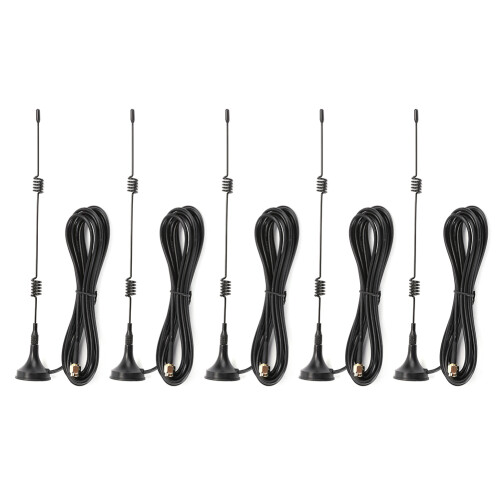 5x SMAM 2.4G Antenne mit Magnetfuß für YAESU VX3R
