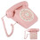 Vintage Rosa Festnetztelefon mit HD-Qualität 3