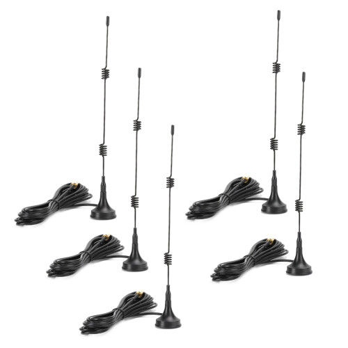 5x SMAM 2.4G Antenne mit Magnetfuß für YAESU VX3R 1