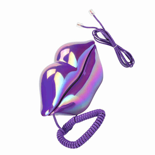 Lila Festnetz-Telefon für Home-Office 2